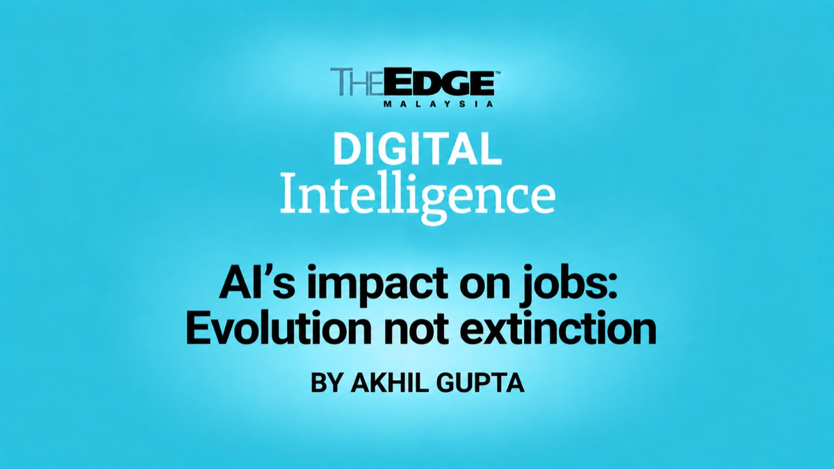 Digital Intelligence: AI’s impact on jobs: Evolution not extinction