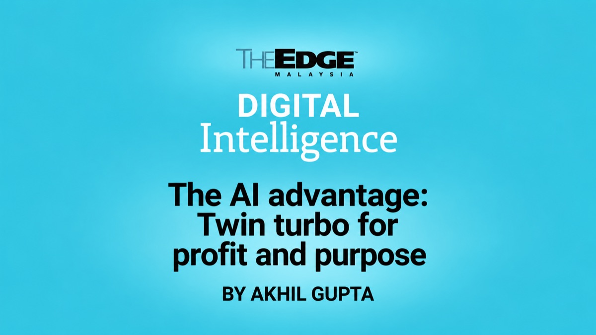 Digital Intelligence: The AI advantage: Twin turbo for profit and purpose